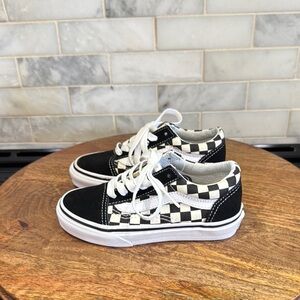 Vans Kids Old Skool Checkered Sneakers